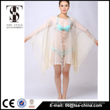 Top selling products 2016 Summer Ladies Tassels lace Cardigan